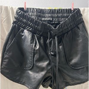 Faux leather Shorts